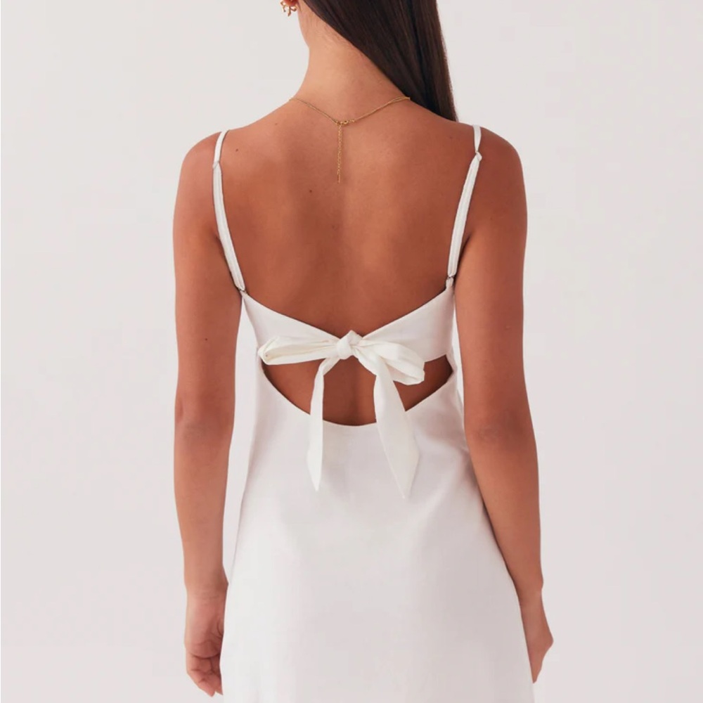 Pepper mayo white dress
